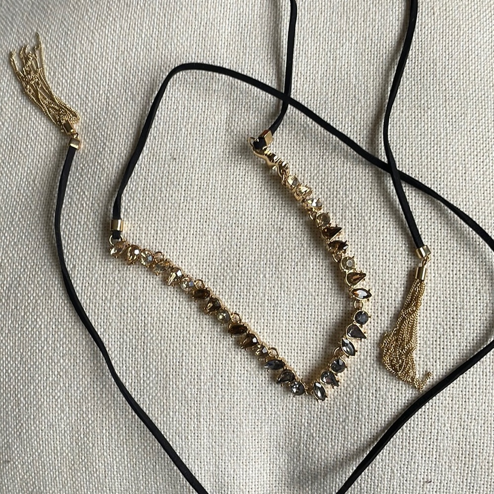 Stella & Dot tie necklace